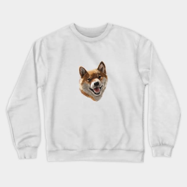 The Japanese Shiba Inu Crewneck Sweatshirt by Elspeth Rose Design